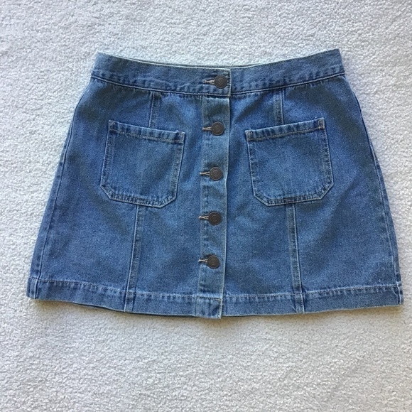 FOREVER 21 DENIM MINI SKIRT SIZE 28 - Picture 1 of 5